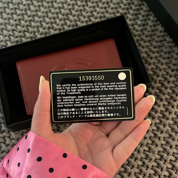 Chanel Burgundy Caviar Leather Timeless CC L Yen Wallet - Picture 14 of 15